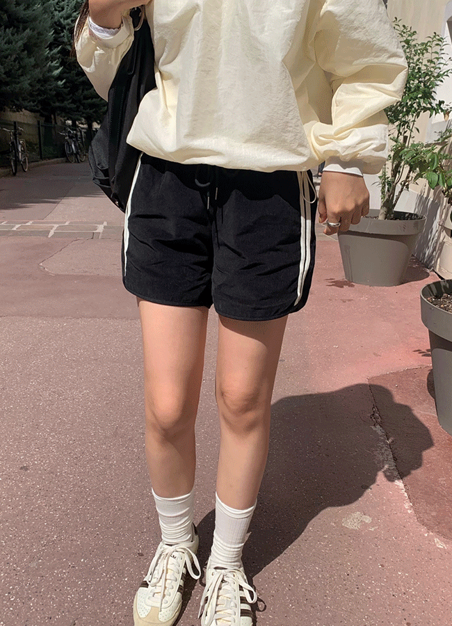 Line corduroy shorts (3color)