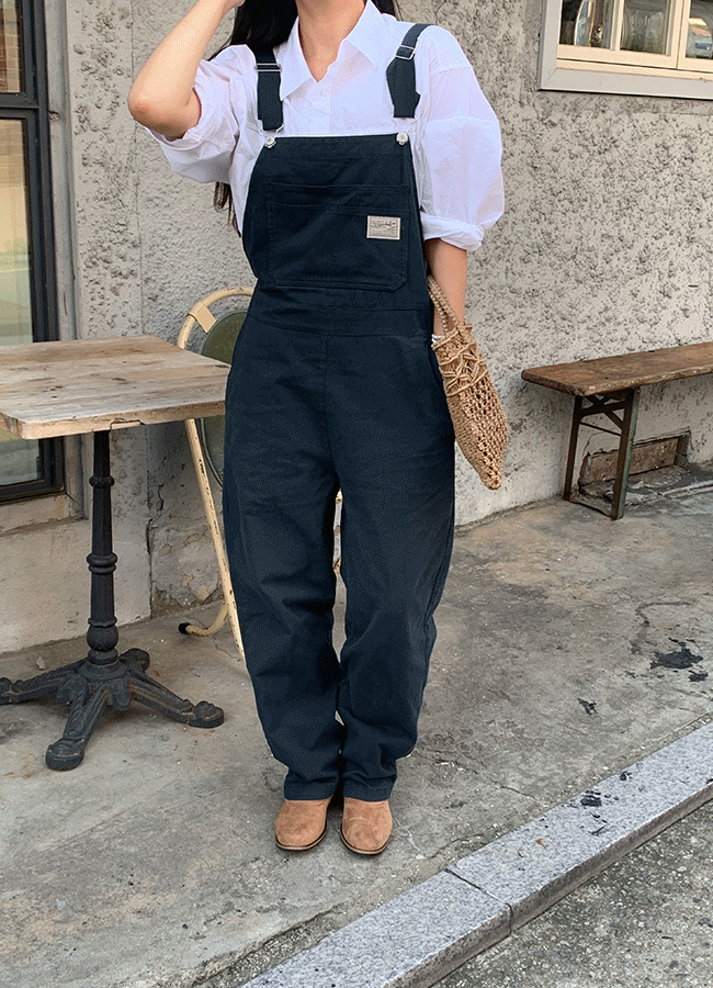 Wood cotton overall pants (2color)