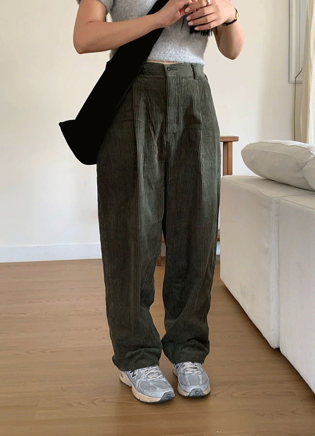 Room corduroy pants (3color)
