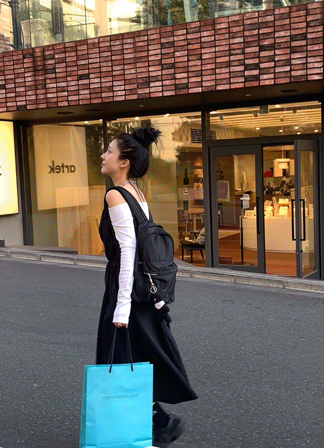 Tokyo shirring ops (2color)