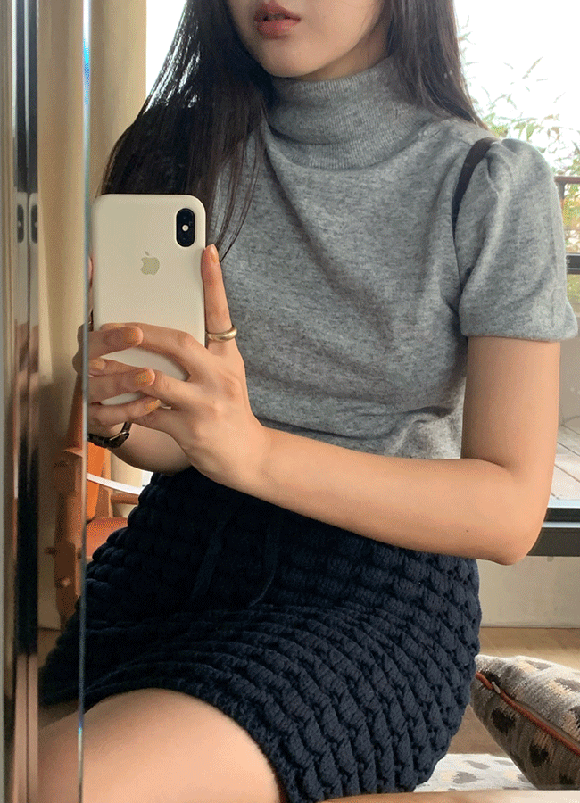 [Cashmere] Fiore turtle neck knit (4color)